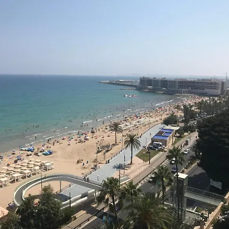 Atico De Lujo Con Vistas Al Mar, Primera Linea Playa Del Postiguet Alicante Exterior foto